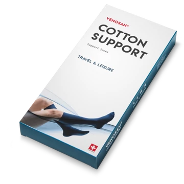 VENOSAN COTTON SUPPORT AD 15-fehér S zárt lábujj