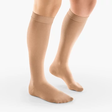 VENOSAN 3000 Cotton AD Ccl. 2  bézs L rövid zárt lábujj