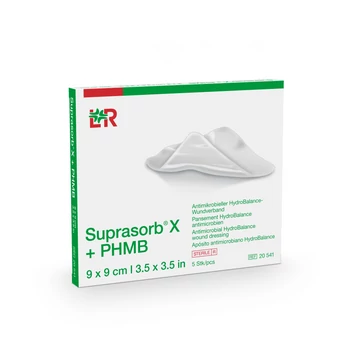 SUPRASORB X +PHMB hydrobalance sebfedőlap 9 x 9cm   (5db)