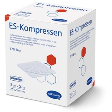 ES-Kompressen 10x10cm, 8rtg, st (25x2db)