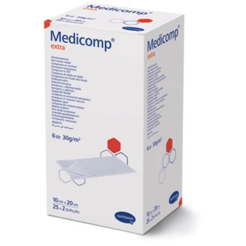 Medicomp® Extra steril 6 rétegű sebfedő (10 x 20 cm; 25 x 2 db)