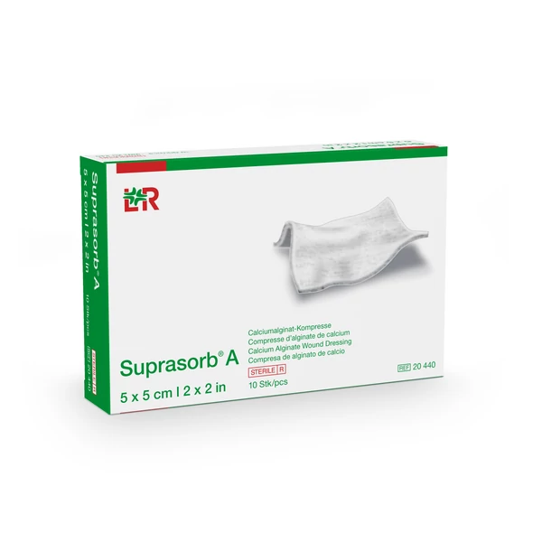 SUPRASORB A kálciumalginát 5 x 5 cm  (10 db)