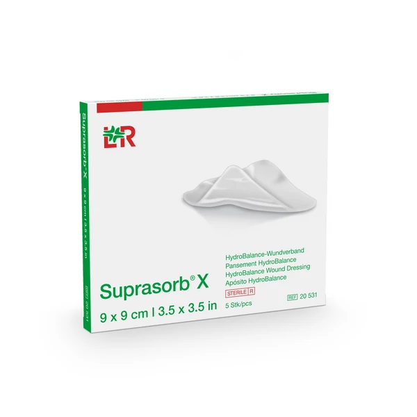 SUPRASORB X hydrobalance sebfedőlap 14 x 20cm  (5db)