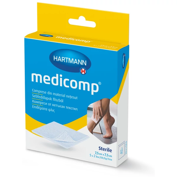 Medicomp® nem szőtt sebfedő (7,5x7,5cm; 5x2 db)