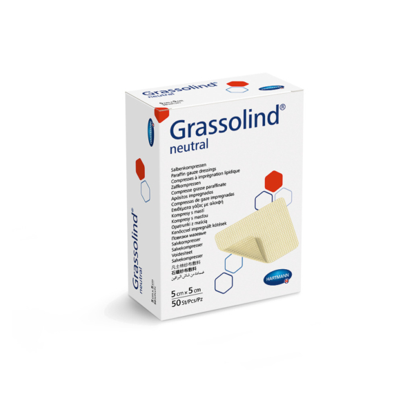 Grassolind® kenőcsös sebfedő (5x5 cm; 50 db)