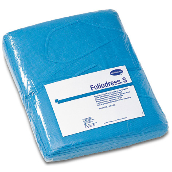 Foliodress® S beteglátogató kabát (kék; 50 db)