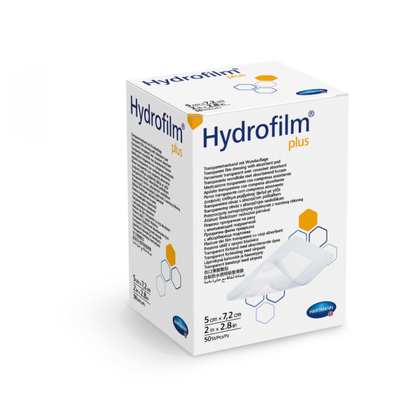 Hydrofilm® Plus filmkötszer sebpárnával (5x7,2 cm; 50 db)