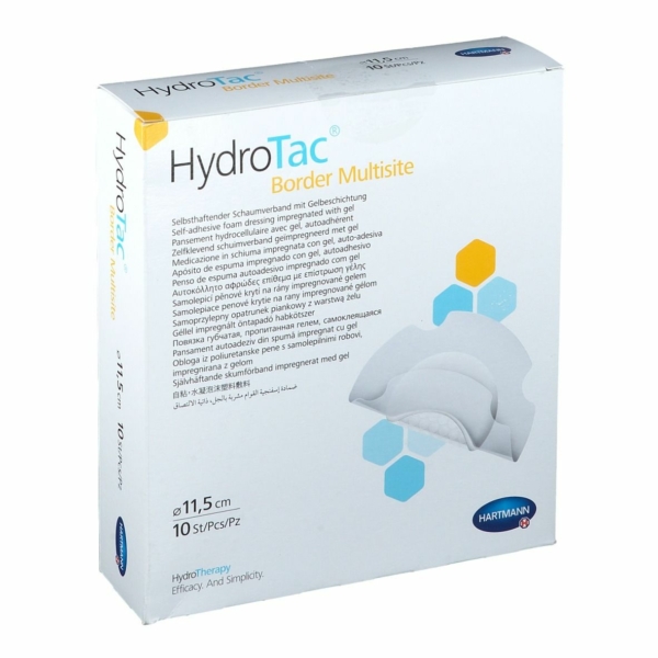 HydroTac® Border Multisite géllel impregnált habkötszer (11,5 cm kerek; 10 db)