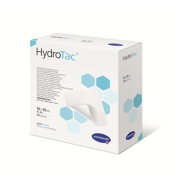 HydroTac® géllel impregnált habkötszer (10x10 cm; 10 db)