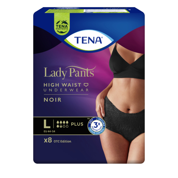 TENA Lady Pants Plus Noir (Fekete) L - ( 9 db / Csomag)
