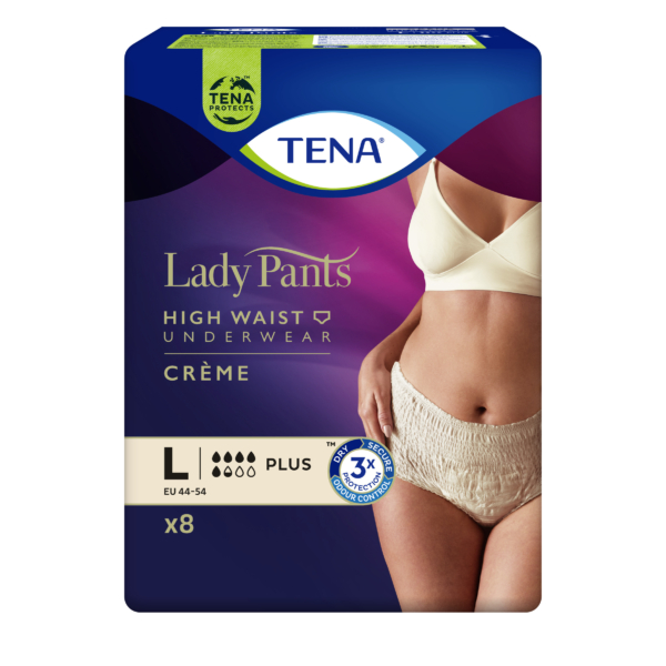 TENA Lady Pants Plus Creme (Krém színű) L - (8 db / Csomag)