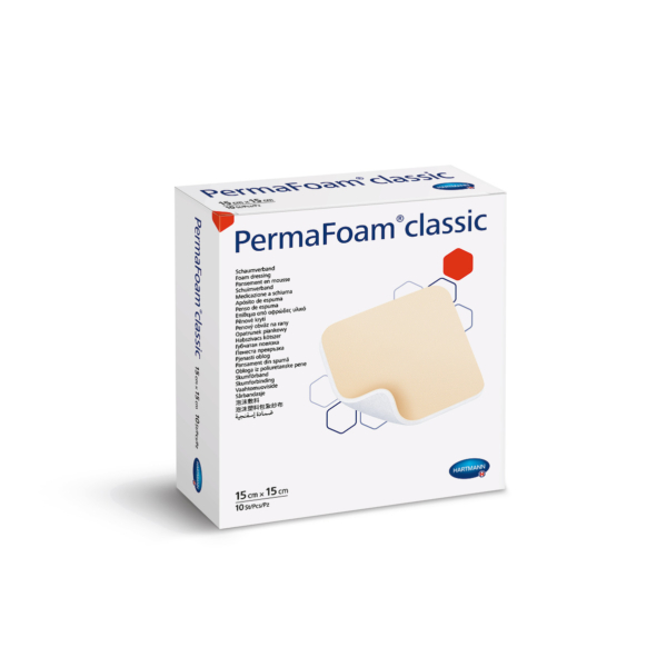 PermaFoam® Classic habszivacs kötszer (15x15 cm; 10 db)