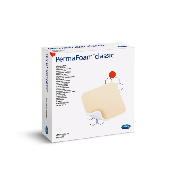 PermaFoam® Classic habszivacs kötszer (20x20 cm; 10 db)