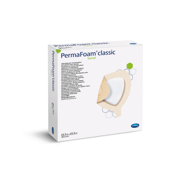 PermaFoam® Classic Sacral habszivacs kötszer (22,5x22,5 cm; 10 db)