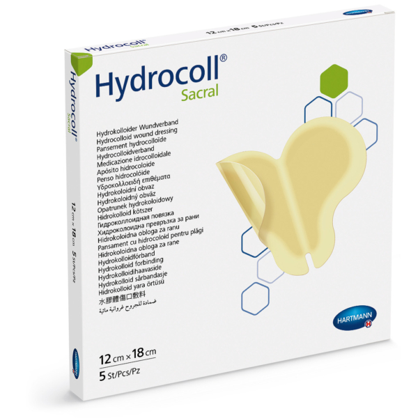 Hydrocoll® sacral hidrokolloid kötszer (12x18 cm; 5 db)