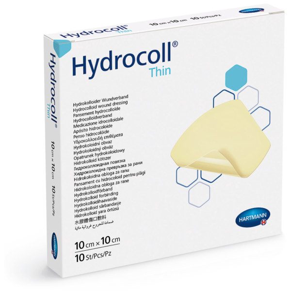 Hydrocoll® thin vékony hidrokolloid kötszer (10x10 cm; 10 db)