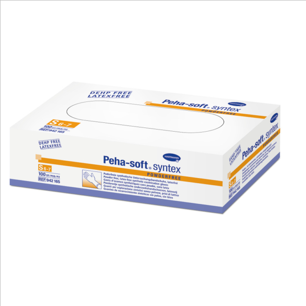 Peha-soft® syntex púdermentes vizsgálókesztyű (S; 100 db)