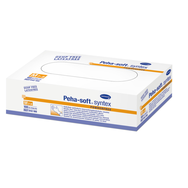 Peha-soft® syntex púdermentes vizsgálókesztyű (M; 100 db)