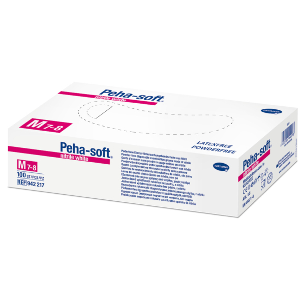 Peha-soft® nitrile white vizsgálókesztyű (XS; 200 db)